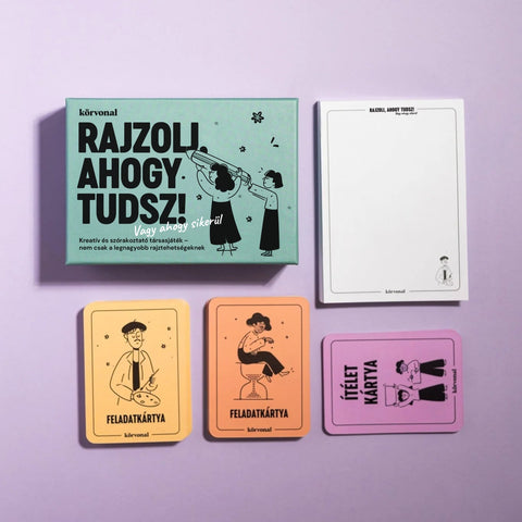 Rajzolj, ahogy tudsz – társasjáték, ami mindenkit megnevettet!